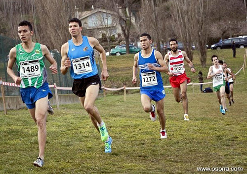 Adel Mechaal, ara fa un any al Campionat de Catalunya de cros curt, a Vic.