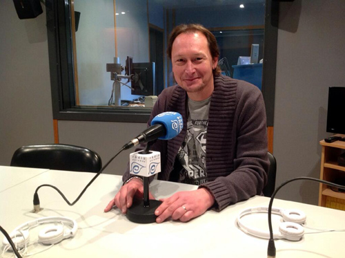 Dani Reixach, portaveu d'ERC a l'Ajuntament ahir a l'espai 'Parlem amb'.