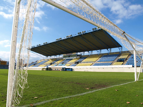 Les porteries del Nou Estadi, les més perforades de la categoria.