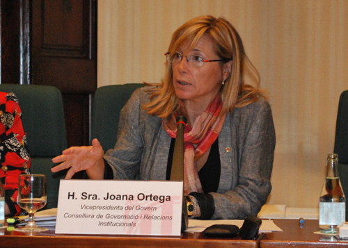 La consellera Joana Ortega, en una imatge d'arxiu. (Foto: gencat.cat).