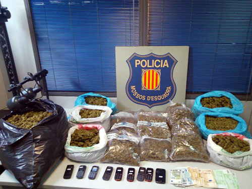 Imatge del material comissat. (Foto: Mossos d'Esquadra).