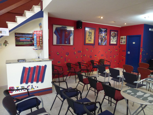 El local de la Penya Barcelonista de Palamós, al carrer del Carmel.
