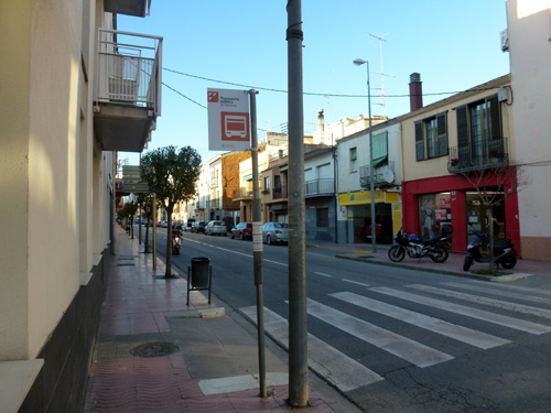 Parada de la Sarfa a l'avinguda de Lluís Companys.