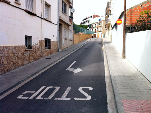 El carrer de l'Empordà.