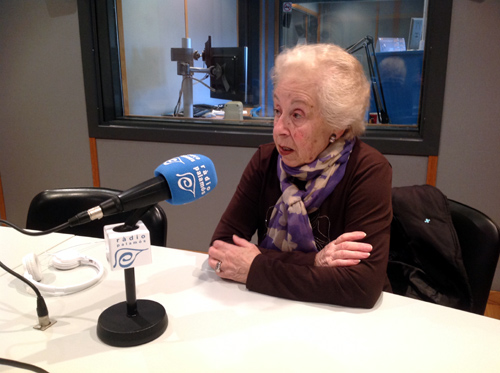 Rosi Campins, ahir a Ràdio Palamós.