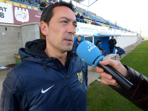 L'entrenador del Palamós CF, Alfons Garcia.