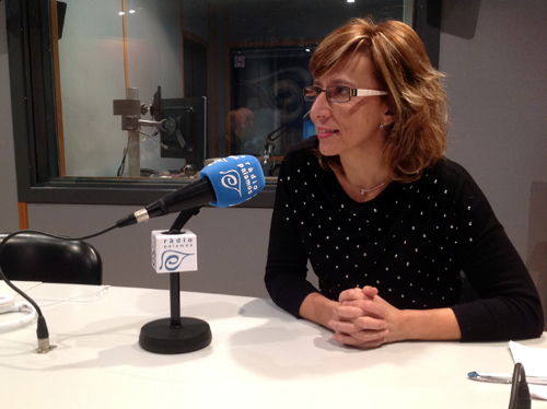 L'alcaldessa de Palamós, Teresa Ferrés.