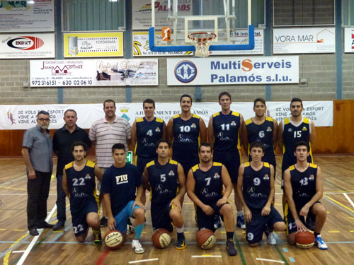 Els homes de Carles Sala, abans d'un partit.