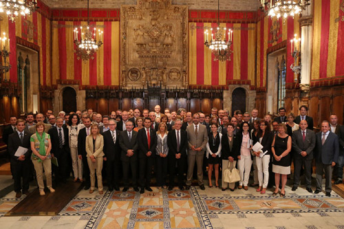 Una reunió del Consell de Governs Locals de Catalunya.