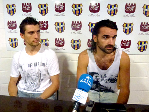Pugui i Revert van ser els autors dels gols del Palamós.  