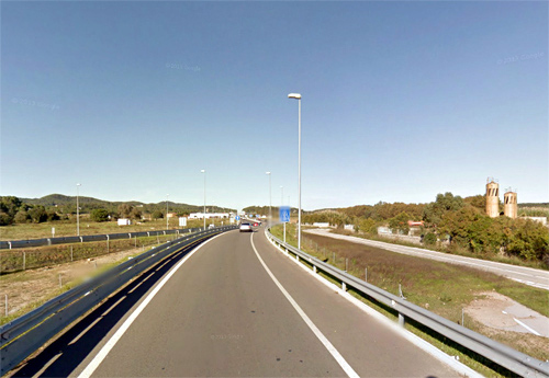 Carretera C-31, en l'accés nord a Palamós.