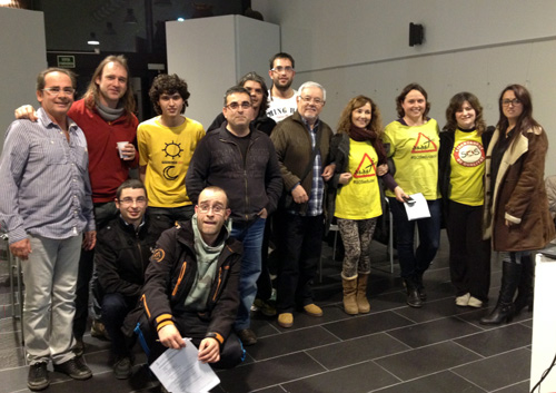 El grup que ha pres part en el procés participatiu de la Festa Major 2014.