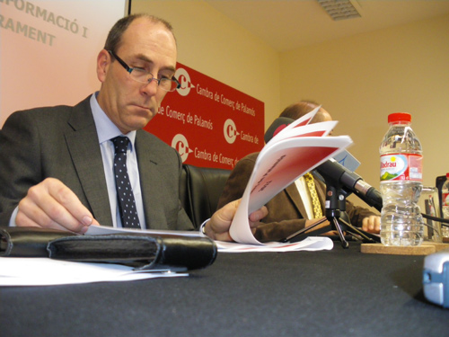 El president de la Cambra de Comerç de Palamós, Xavier Ribera.