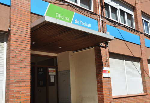 Oficina de Treball de la Generalitat a Palamós.
