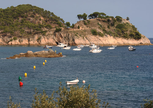 Abalisament de la platja de Castell.