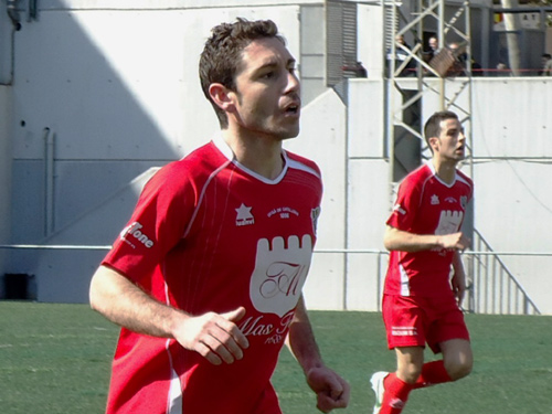 David Malo i Chicho, durant el partit d'ahir. (Foto: Sergi Cortés)