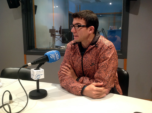 Mechaal, ahir als estudis de Ràdio Palamós.