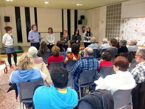 Reunió preparatòria de la marató de donació de sang de Palamós.