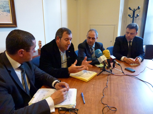 Roda de premsa ahir al Consell Comarcal.