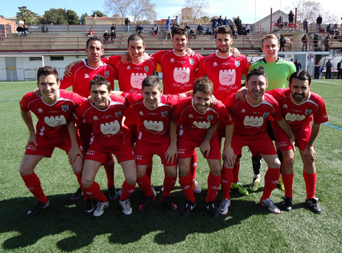 L'equip inicial que el Palamós CF ha tret avui davant el CD Masnou. (Foto: Sergi Cortés).