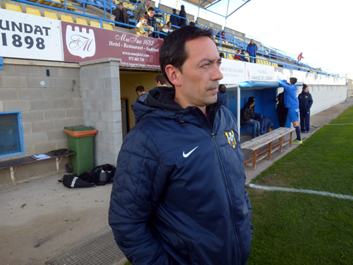 El tècnic del Palamós Club de Futbol, Alfons Garcia.