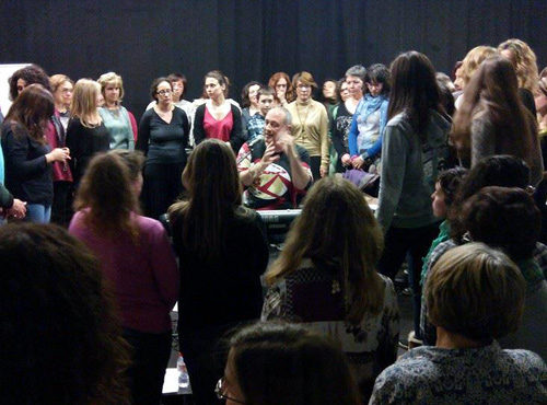 La formació Gospel Viu Choir, dirigida per Moisès Sala.