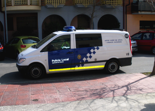 Una dotació de la Policia Local de Palamós.