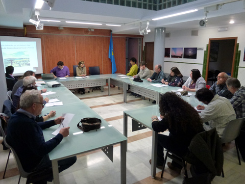 El Consell de Participació, reunit ahir a l'Ajuntament de Palamós.