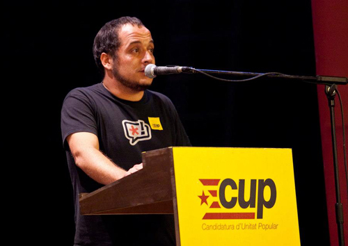 El diputat de la CUP, David Fernández. (Foto: llibertat.cat).