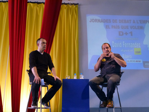 David Fernández a l'acte de diumenge