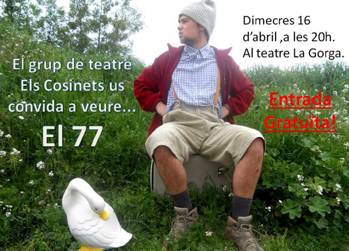 Els Cosinets actuen demà en el marc de la Mostra de Teatre Juvenil de Palamós.