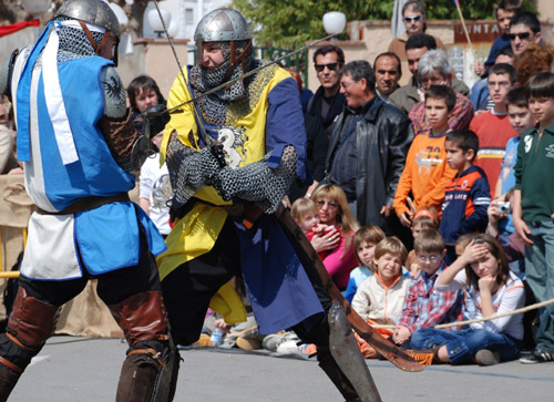 La lluïta de soldats és una de les activitats més vistoses del Mercat Medieval.