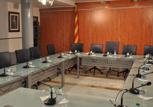 Sala de Plens de l'Ajuntament de Palamós.