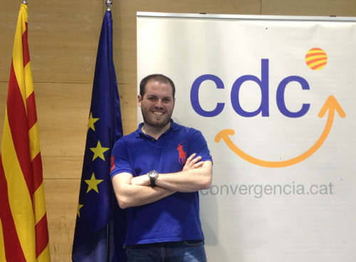 El nou president de CDC a Palamós, Raimon Trujillo.