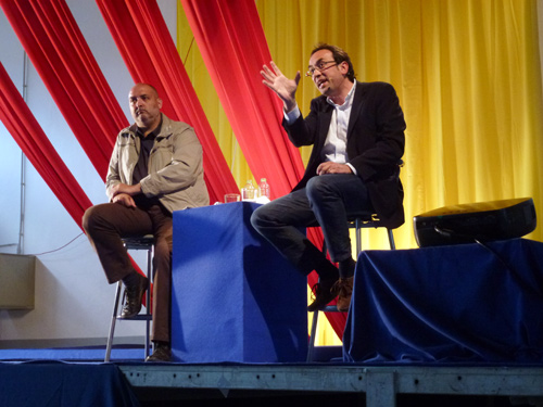 Josep Rull, ahir a la Nau dels 50 metres.