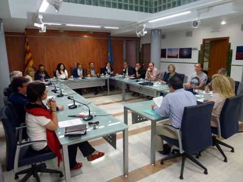 El Ple extraordinari de l'Ajuntament de Palamós, reunit aquest matí.