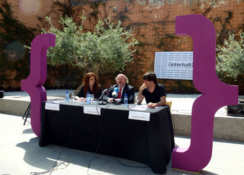Presentació d'Interludi, aquest migdia al pati d'armes del castell de Calonge.