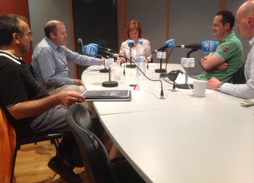 Participants del debat emès ahir per Ràdio Palamós.