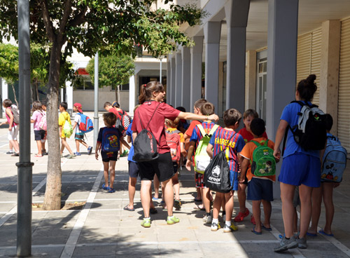 Mainada al Casal d'Estiu de Palamós, en una imatge d'arxiu.