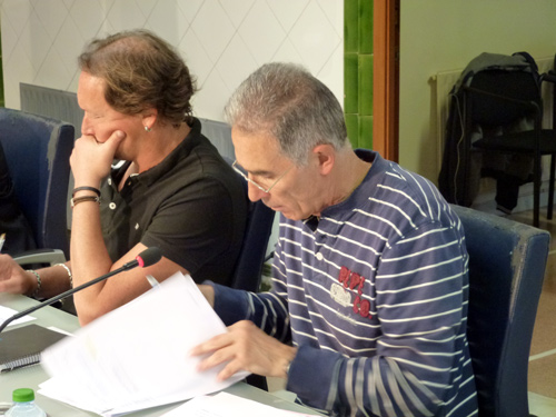Els dos regidors no adscrits, Dani Reixach i Miquel Gubert.
