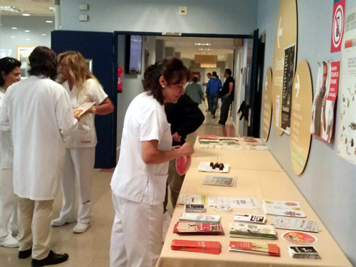 Activitat de la Setmana sense Fum, avui a l'hospital de Palamós.