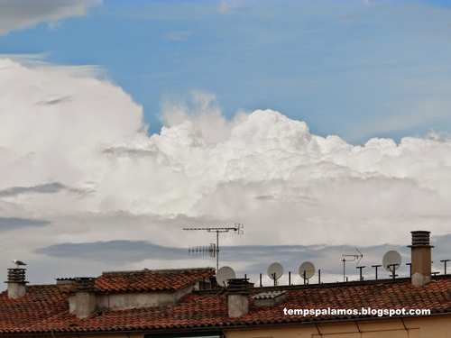 Núvols al cel de Palamós, la setmana passada. (Foto: tempspalamos.blogspot.com)