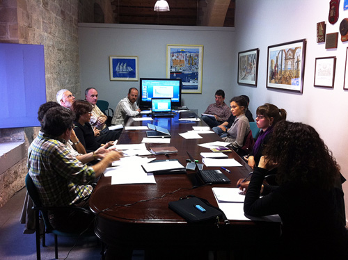Reunió de treball del projecte. (Foto: Pescum).