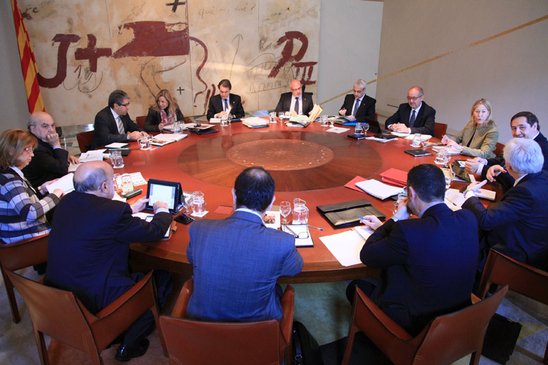Reunió del Govern de la Generalitat. (Foto: Jordi Bedmar).