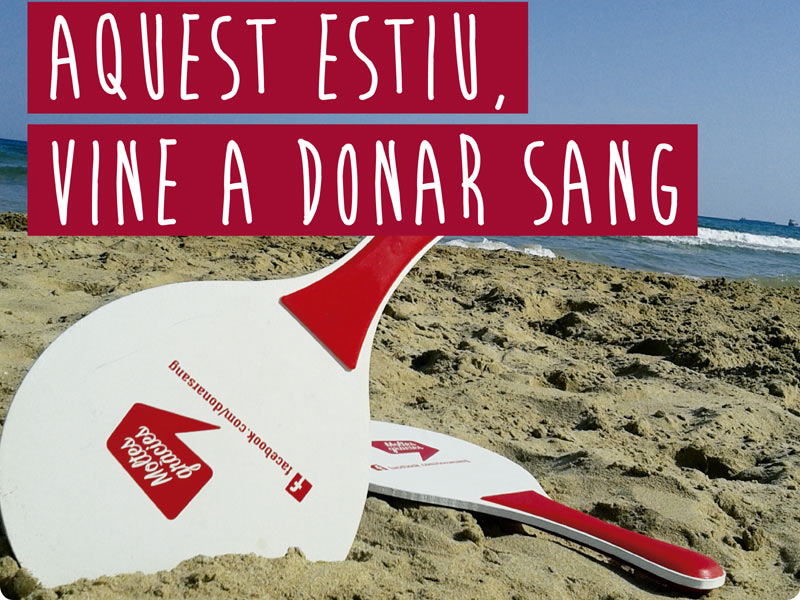 Imatge de la campanya estiuenca dels donants de sang.