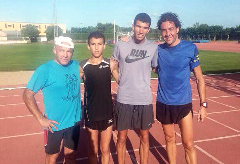 Adel Mechaal en un entrenament realitzat aquest matí. (Foto: twitter Adel Mechaal).