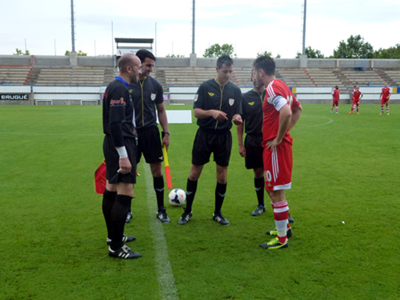 Un partit del Palamós CF, la pretemporada anterior.