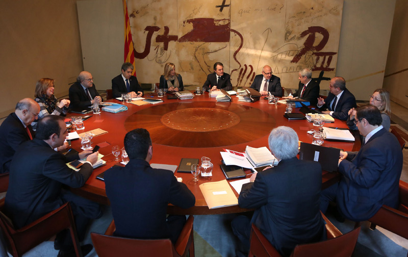 El Consell de Govern de la Generalitat. (Foto: Jordi Bedmar).