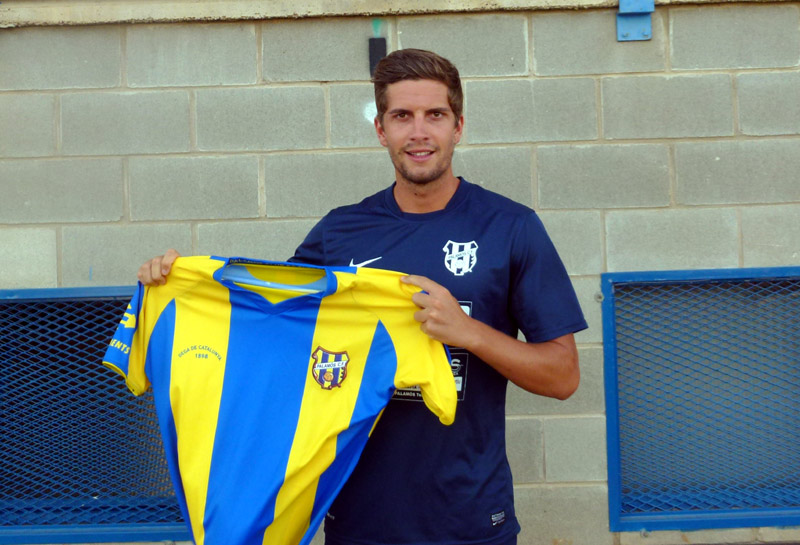 David Cano, ahir al Nou Estadi. (Foto: Ràdio Palamós).