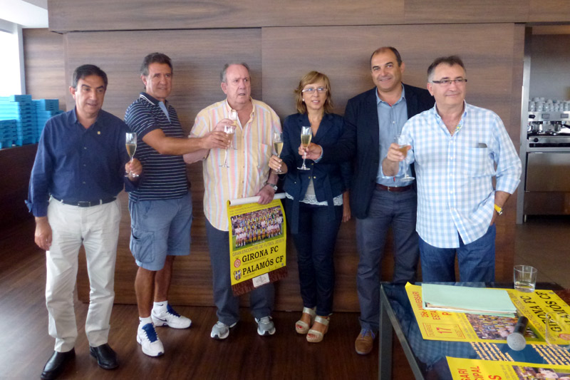 Presentació dels actes commemoratius, aquest migdia a l'Espai del Peix. (Foto: Ràdio Palamós).